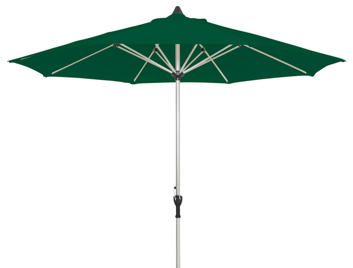 Senčnik Acapole, Temno Zelena, 300 Cm - platinaste barve/temno zelena, Basics, kovina/tekstil (300cm) - Gardenson