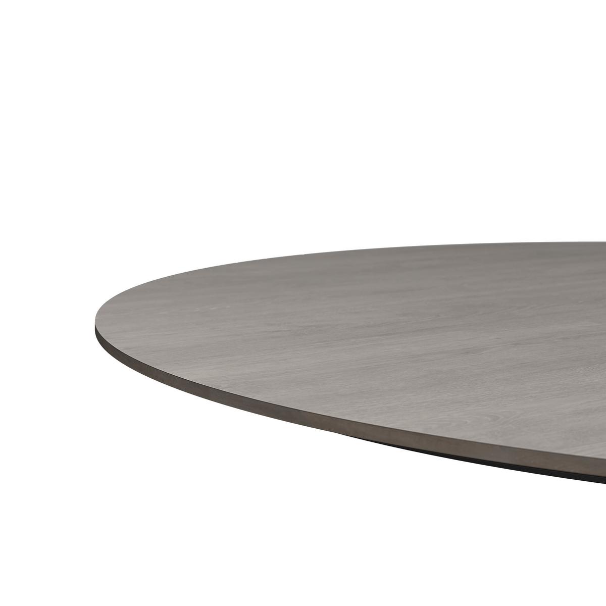 Gartentisch Lilly Anthrazit - Anthrazit/Naturfarben, Basics, Stein/Metall (120/120/73cm)