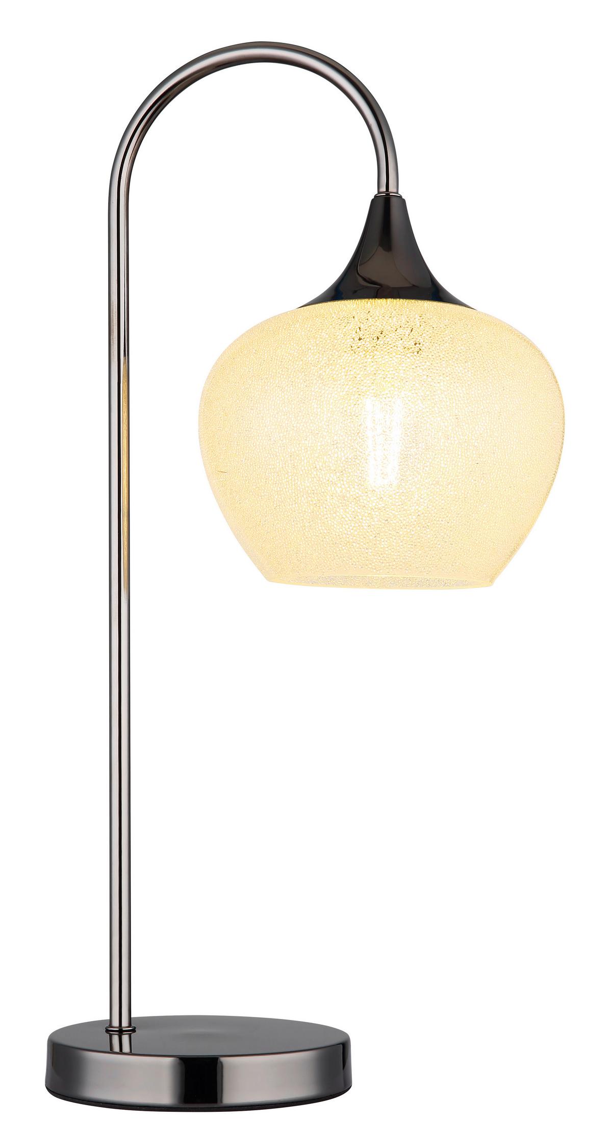 Namizna Svetilka 15548tk Maxy - črna/prozorno, Basics, kovina/steklo (27,5/16/54cm) - Globo