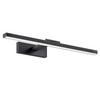 Spiegelleuchte Bris Schwarz max. 12 Watt - Schwarz, Trend, Kunststoff/Metall (49.5/5/20cm) - MAYTONI
