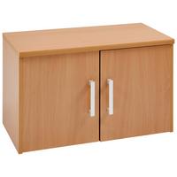 NADSTAWKA NA SZAFĘ EASY - kolor bukowy/kolor srebrny, Basics, materiał drewnopochodny/tworzywo sztuczne (72/43/36cm) - Xora
