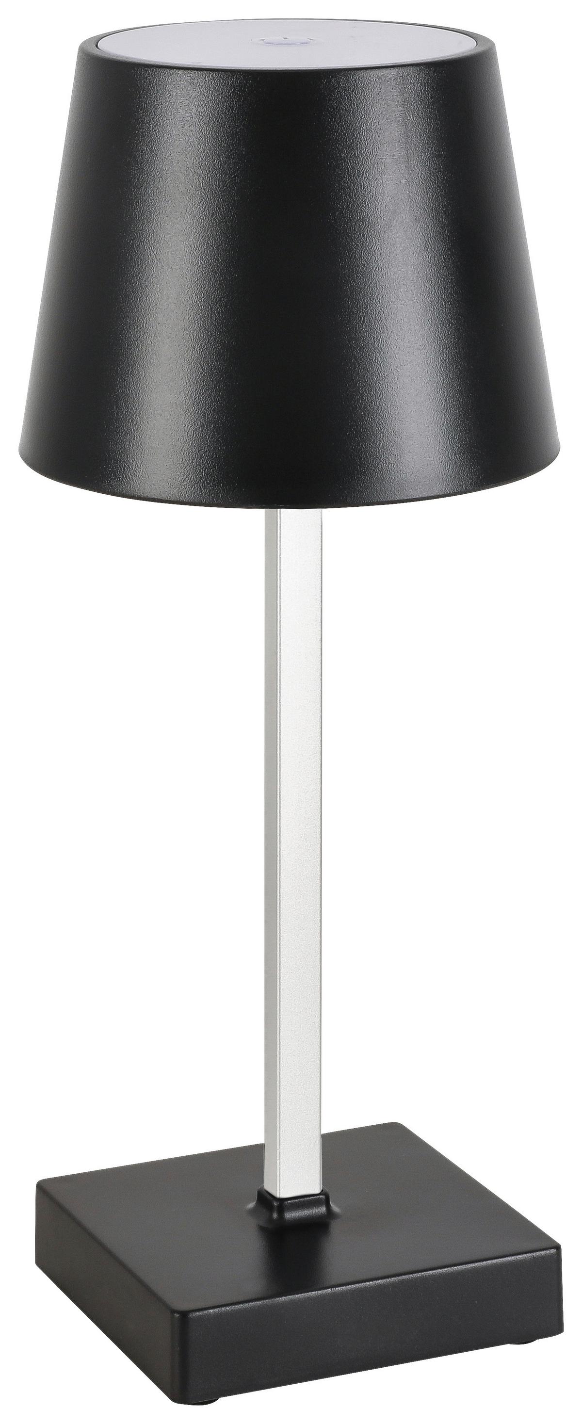 LED-Dekoleuchte Gopi Schwarz max. 1,5 Watt - Silberfarben/Schwarz, Romantik / Landhaus, Kunststoff/Metall (10,5/26cm) - Modern Living