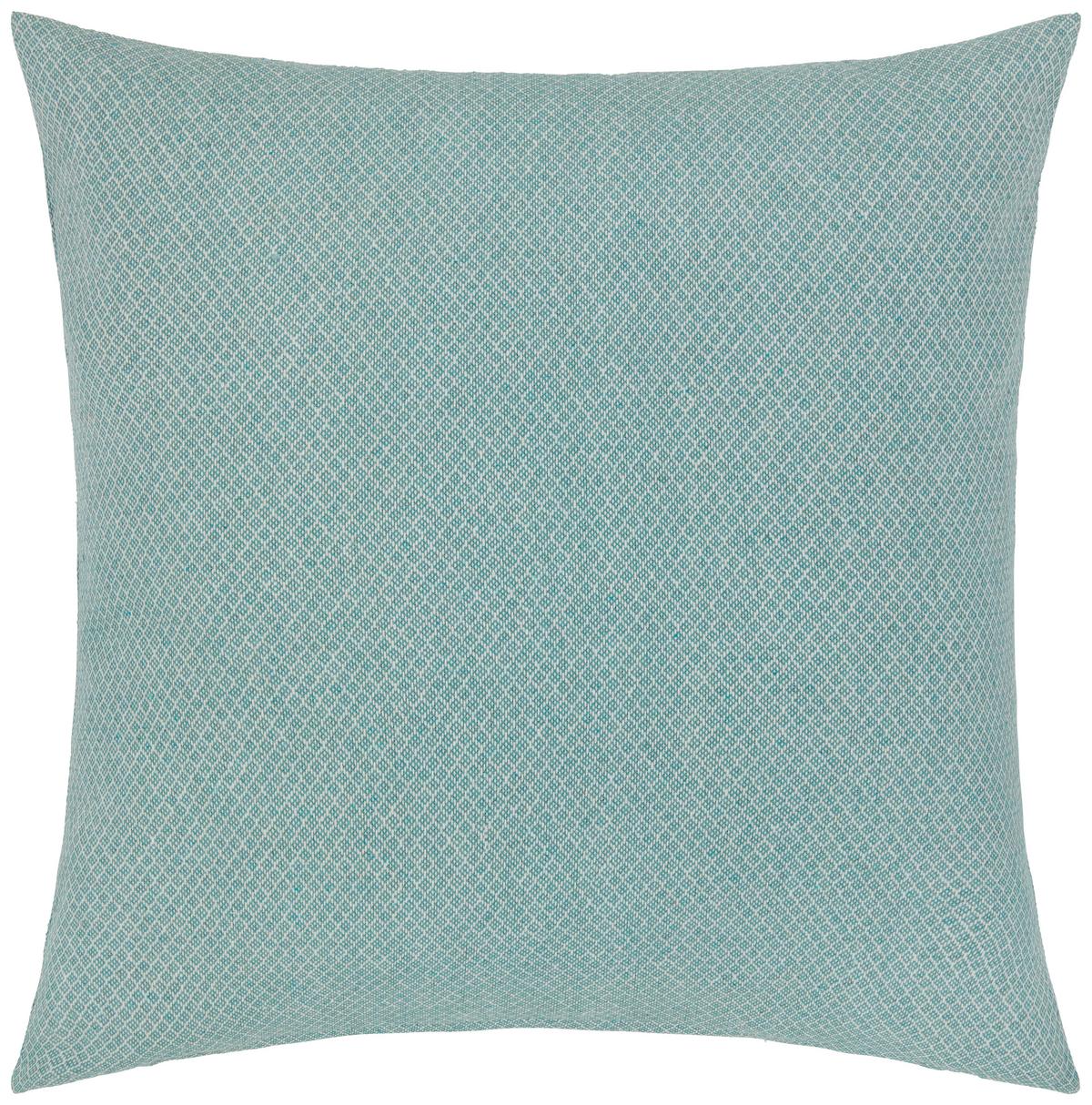 Zierkissen Dobby Uni in Blau/Weiß ca. 45x45cm - Blau/Weiß, Textil (45/45cm) - Premium Living