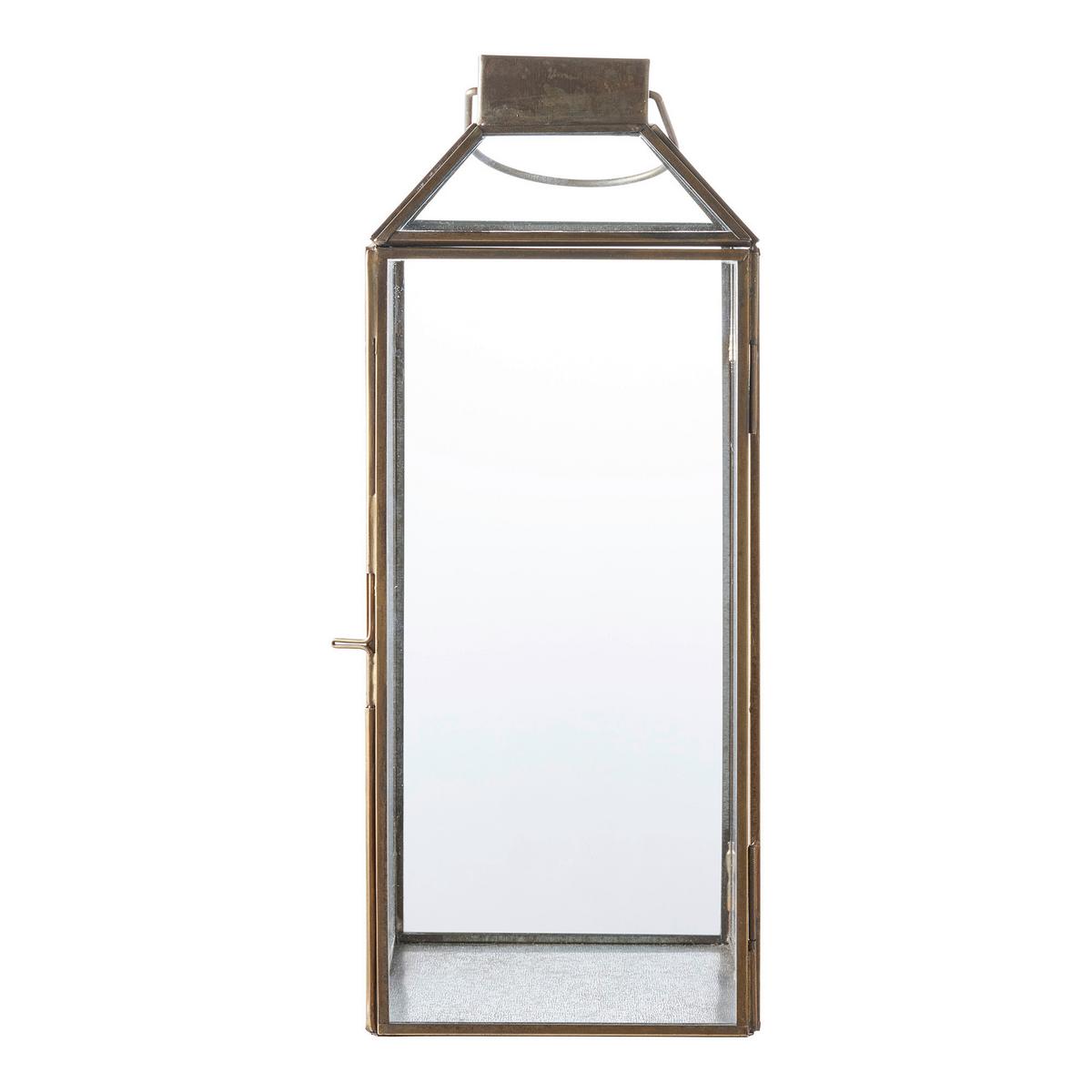 Laterne Mysore Lantern Orange - Orange, Design, Glas/Metall (13.5/35/13.5cm)