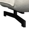 BÄDDSOFFA LUNA - vit/svart, Modern, metall/textil (143/84/81cm) - Bessagi Home