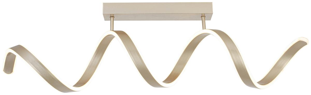 Stropna Led-svetilka Chamo - barve šampanjca, Moderno, kovina/umetna masa (90/18/27cm) - Mömax