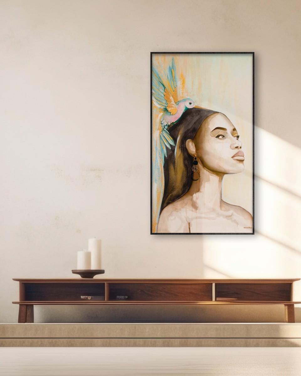 BILD stl-de-rouw-005-98x148-akvelt- - Beige/Schwarz, Basics, Holz/Kunststoff (98/148/10cm)