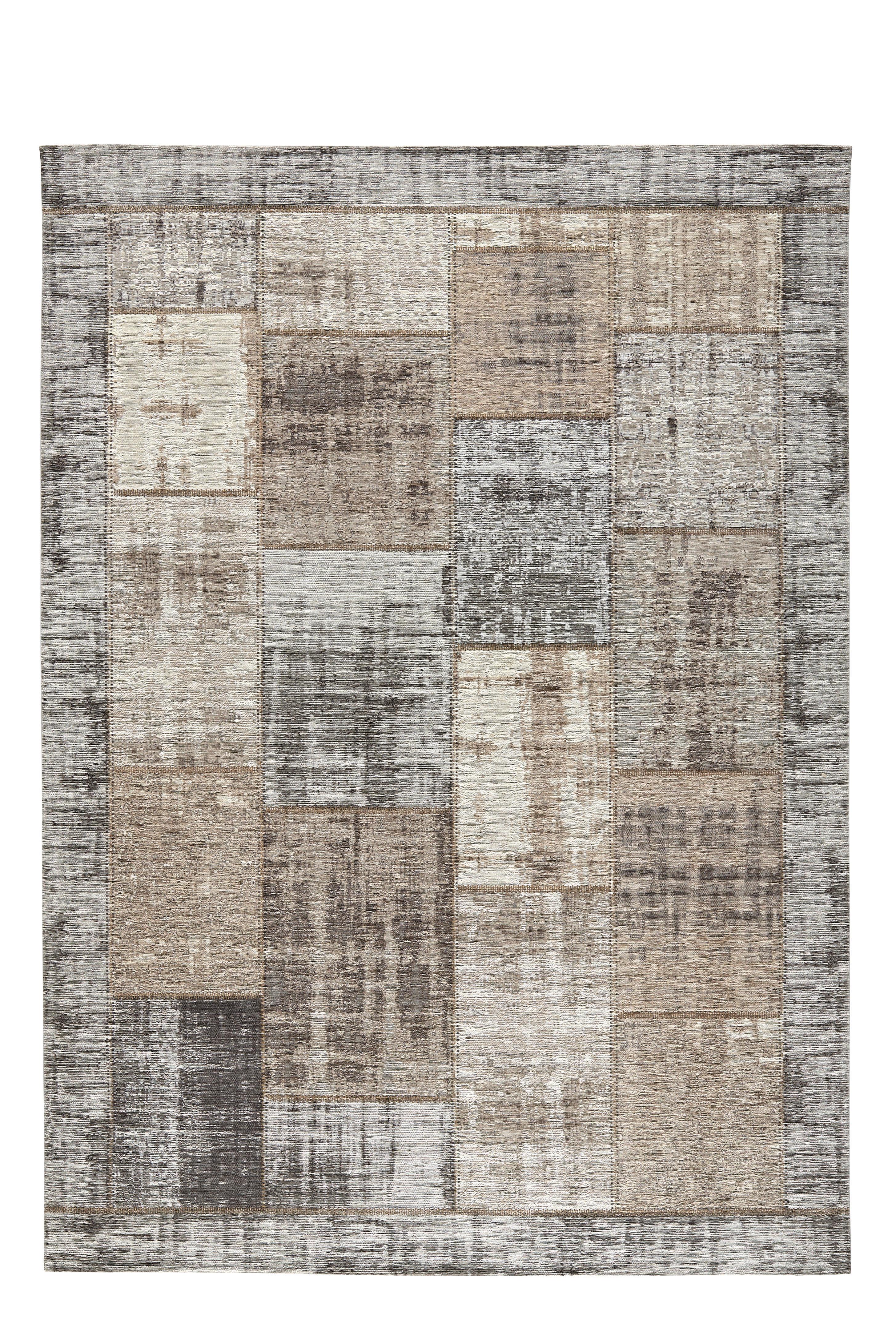 DYWAN TKANY NA PŁASKO PATCH - beżowy/szary, Trend, tkanina (60/90cm) - Novel