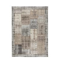DYWAN TKANY NA PŁASKO PATCH - beżowy/szary, Trend, tkanina (60/90cm) - Novel
