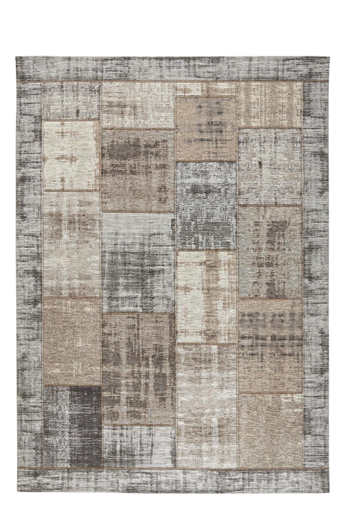 DYWAN TKANY NA PŁASKO PATCH - beżowy/szary, Trend, tkanina (60/90cm) - Novel