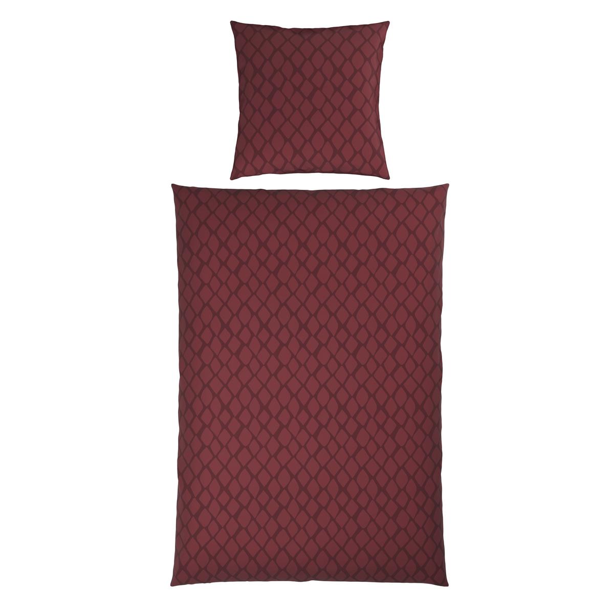 POŚCIEL DWUSTRONNA SNAKO - DK - wiśniowoczerwony, Design, tkanina (135/200cm) - Dieter Knoll