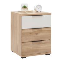 Nachtkästchen Rabina Eichefarben/Kaschmir - Kaschmir/Eichefarben, Konventionell, Holzwerkstoff/Kunststoff (46/61/42cm) - Mömax