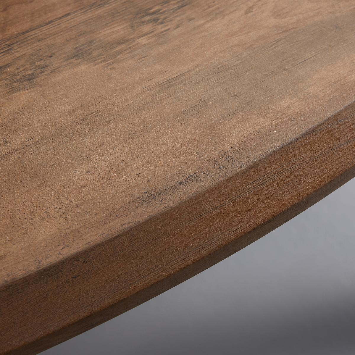 Esstisch ausziehbar Lia Walnussfarben MDF - Walnussfarben/Schwarz, MODERN, Holzwerkstoff/Metall (140-180/90/76cm) - Bessagi Home