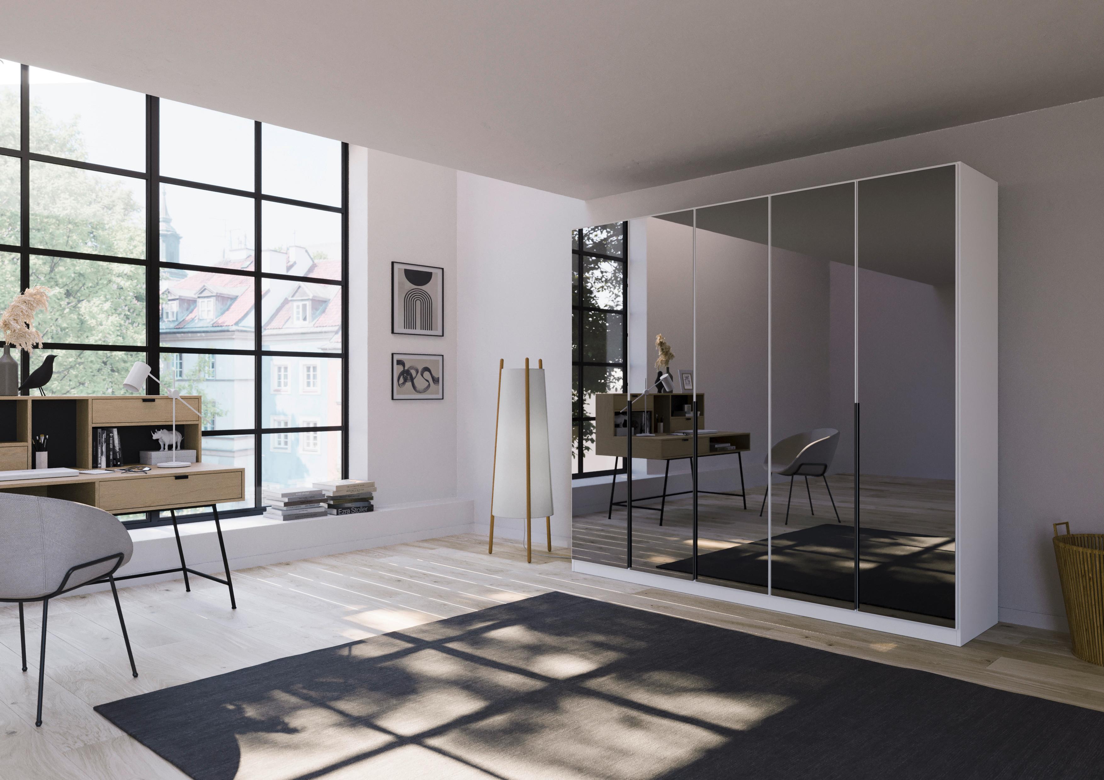 Ormar S Klasičnim Vratima Skyla - bijela/siva, Moderno, drvni materijal/metal (226/210/54cm) - Modern Living