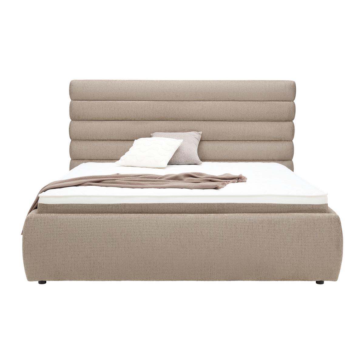 Kopfteil Megan Beige - Beige, Konventionell, Textil (207/18cm) - Premium Living