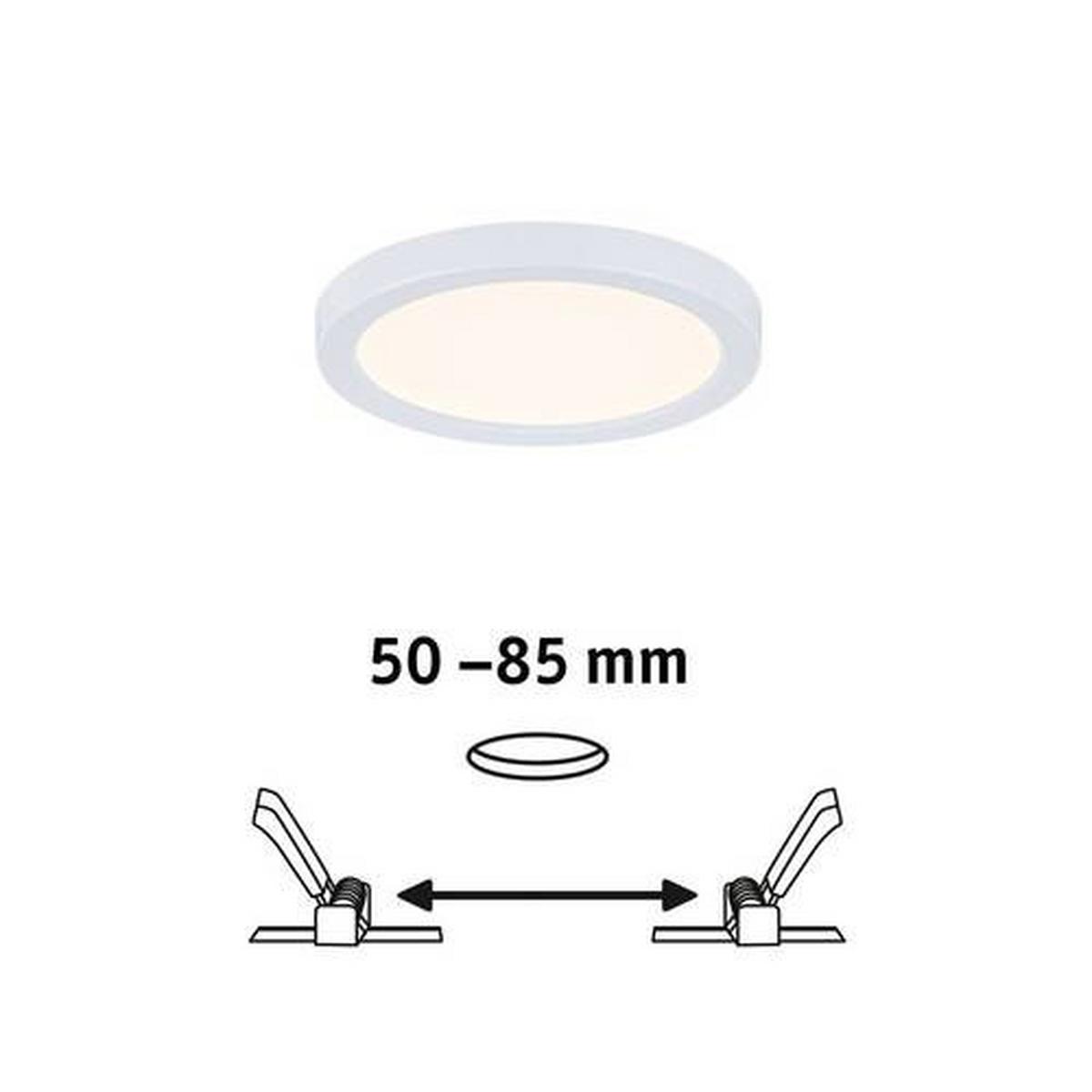 LED-Paneel Areo VariFit in Weiß max. 6,5 Watt - Weiß, Design, Kunststoff (11,8/1,2cm) - Paulmann