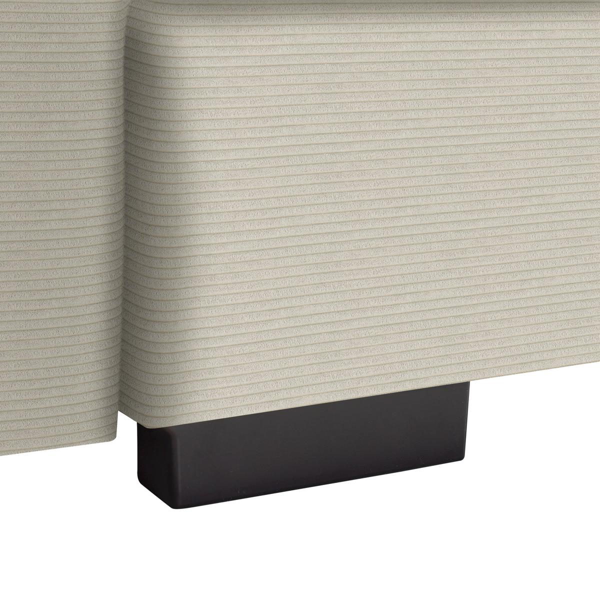 Megasofa Pedro Creme - Creme, MODERN, Holz/Holzwerkstoff (261/83/124cm) - Mömax