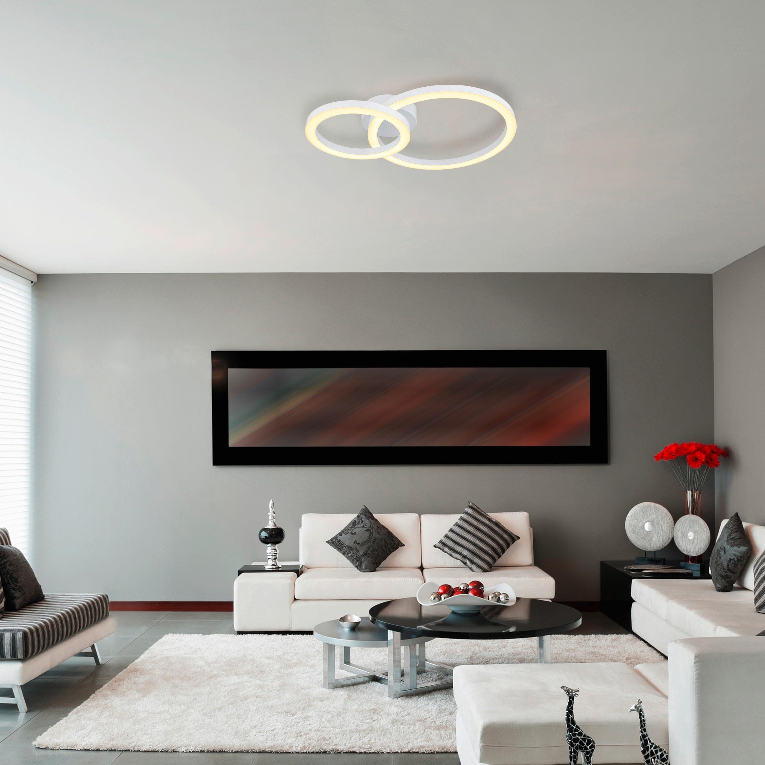 Stropna Led-svetilka Adda, S Sijalko - Design (42/30/7cm) - Globo