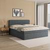 BOXSÄNG MARCO - Graublau/svart, Modern, trä/textil (180/200cm) - Bessagi Home