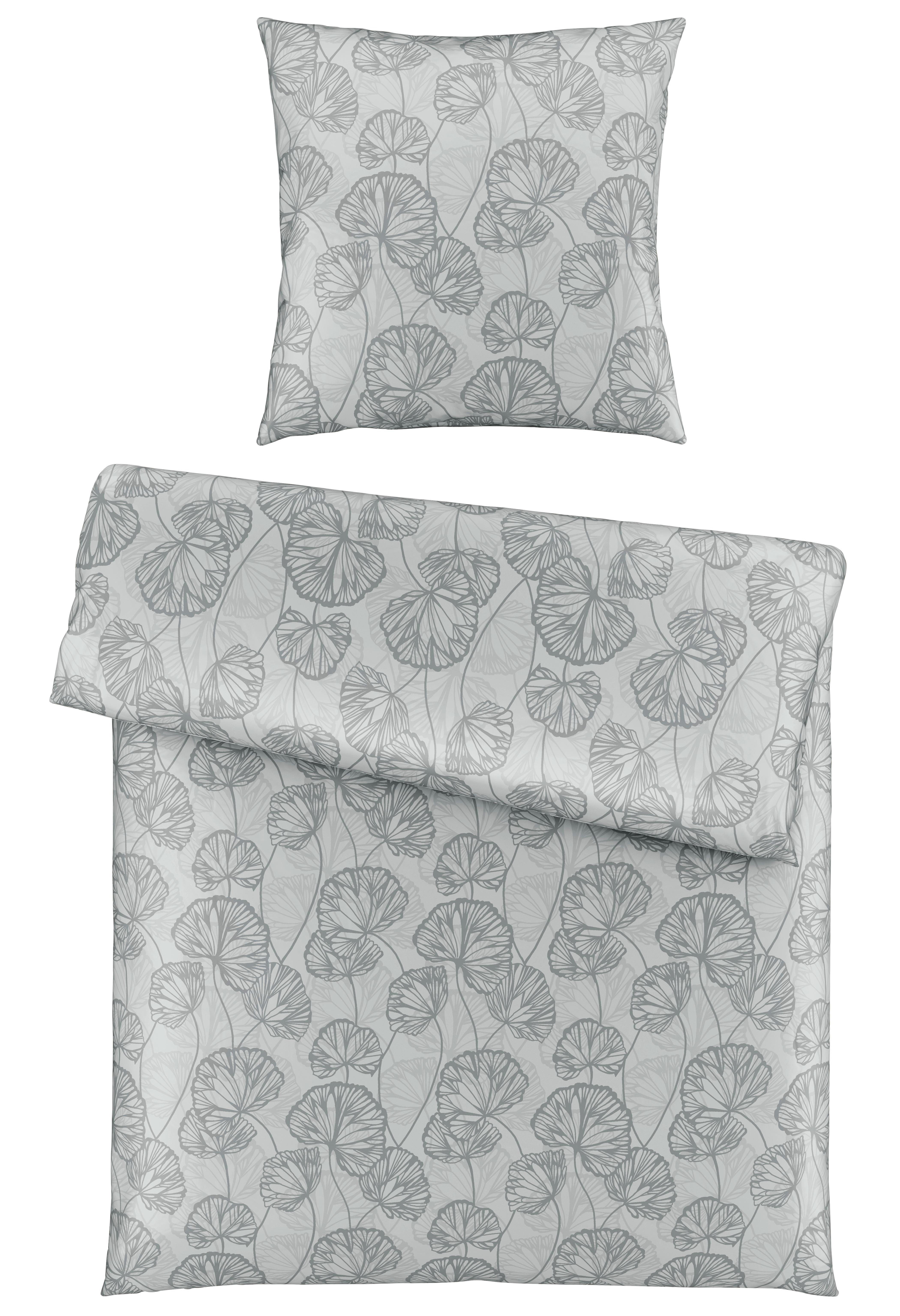 Bettwäsche Ethens Grau ca. 135x200cm - Grau, Textil (135/200cm) - Modern Living