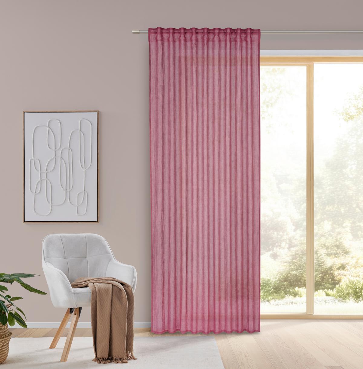 Draperie confecționată Ramona, cca. 135x245cm - vinețiu, Modern, textil (135/245cm) - Modern Living