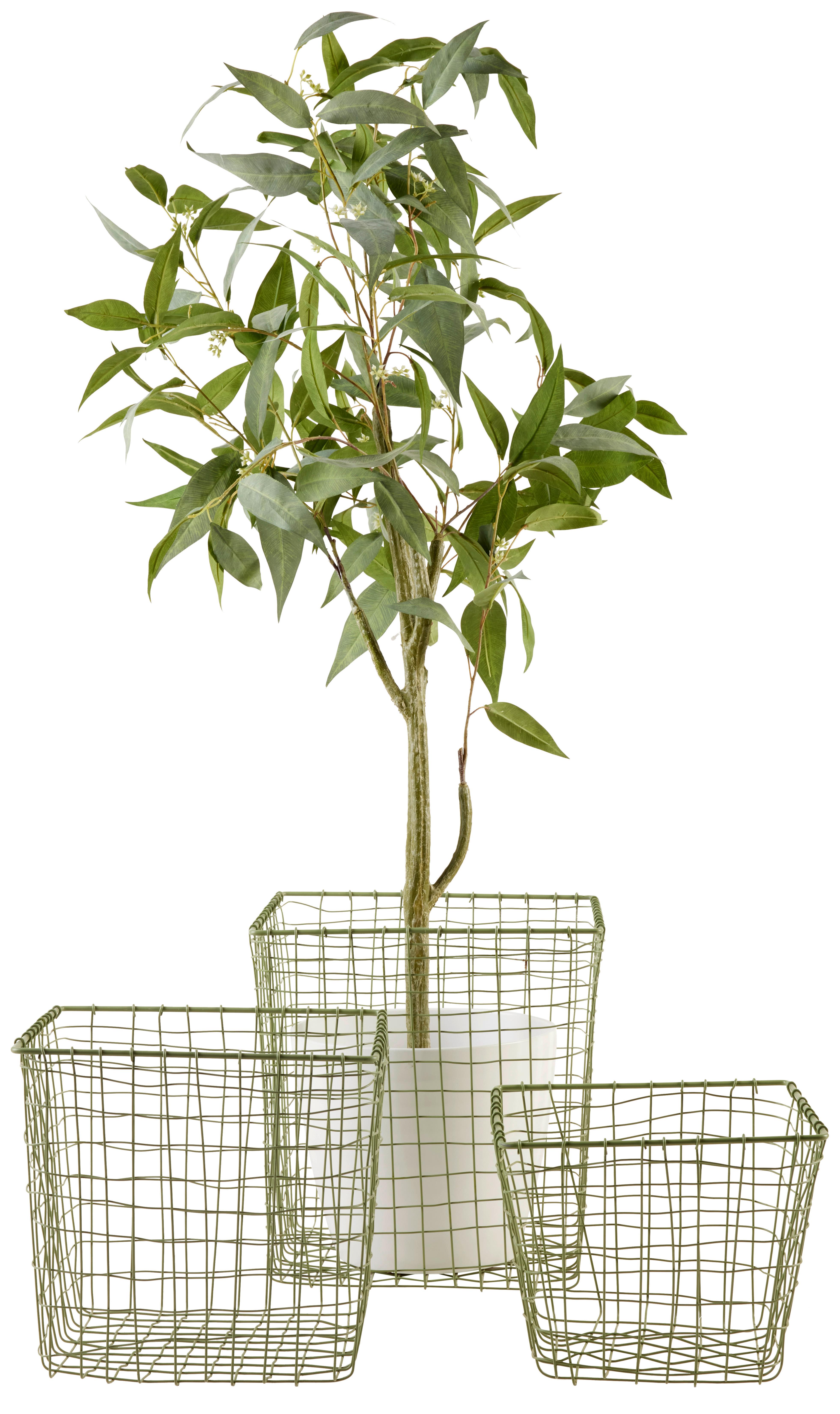 Korb Adela I S in Jadegrün - Jadegrün, Design, Metall (22/20cm)