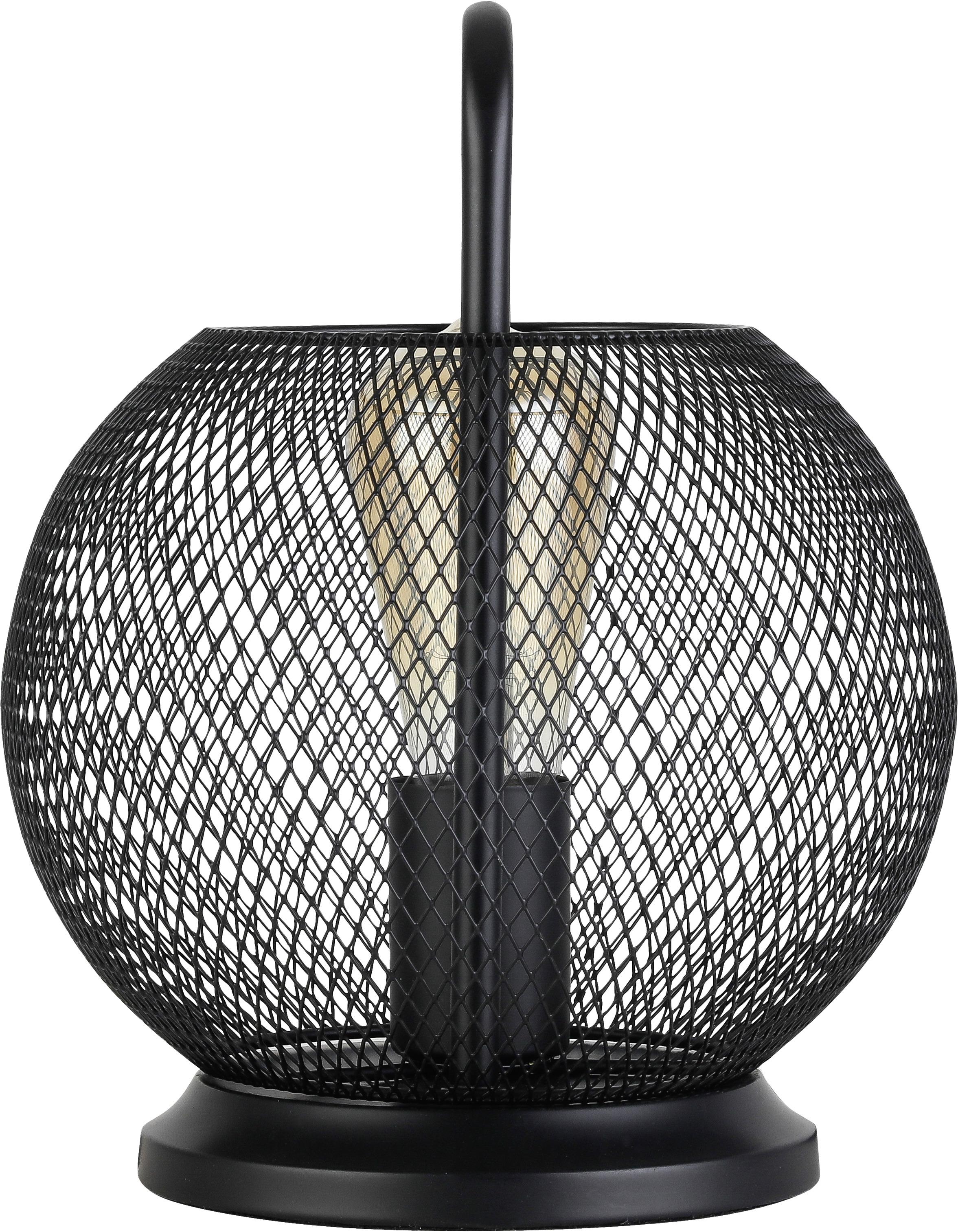 Tischleuchte Liljana in Schwarz max. 40 Watt - Schwarz, MODERN, Metall (22/28cm) - Premium Living