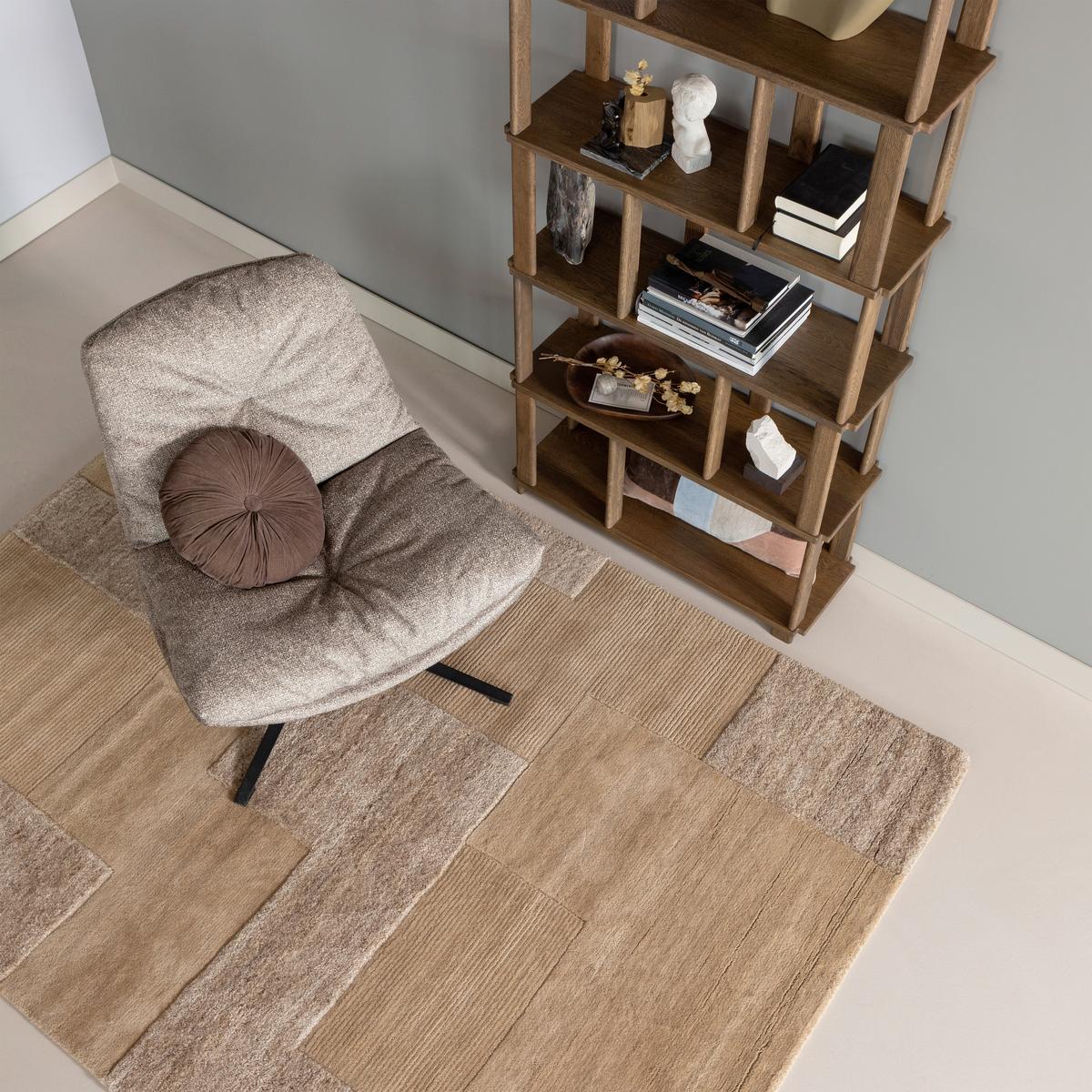 SESSEL Arve Naturfarben B: 82cm - Schwarz/Naturfarben, Design, Textil/Metall (82/86/87cm) - Livetastic