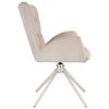 STOL MED ARMSTÖD STELLA - beige, Design, metall/textil (58/91/65cm) - Mömax