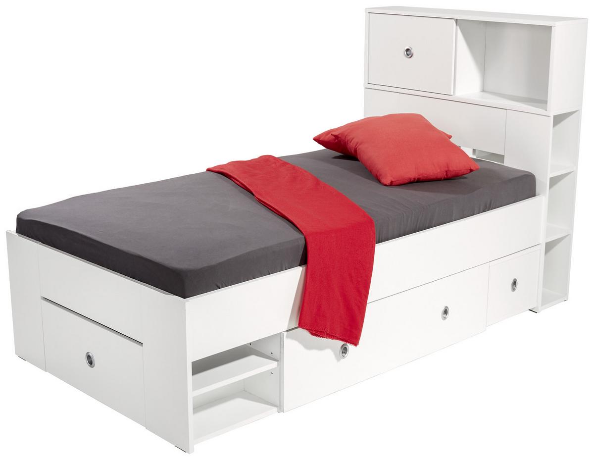 Rješenje Za Odlag. Iznad Krev. Azzurro 90 - bijela/boje hrasta, Konvencionalno, drvni materijal/plastika (95cm) - Based