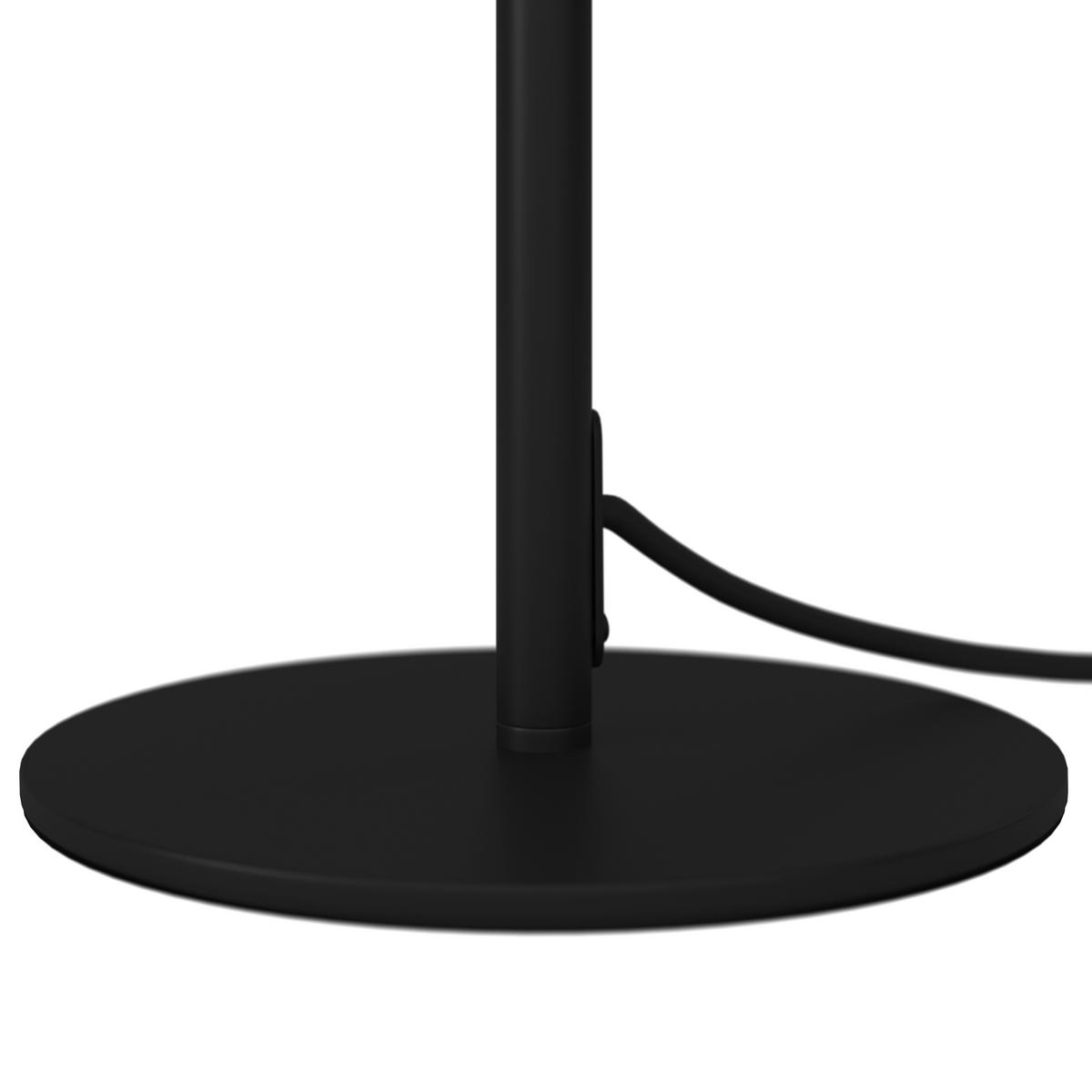 Tischleuchte Ivo in creme max. 40 Watt - Schwarz/Grün, MODERN, Kunststoff/Metall (30/58/30cm) - Bessagi Garden