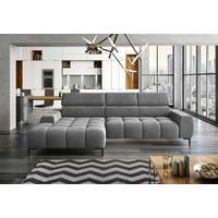 Kutna Garnitura Imperia Mini - siva/crna, Moderno, tekstil/metal (177/270cm) - Modern Living