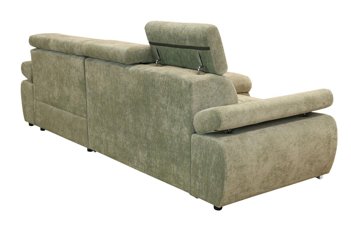 Kutna Garnitura Vegas - srebrne boje/boje kadulje, Design, drvo/tekstil (294/173cm) - Modern Living