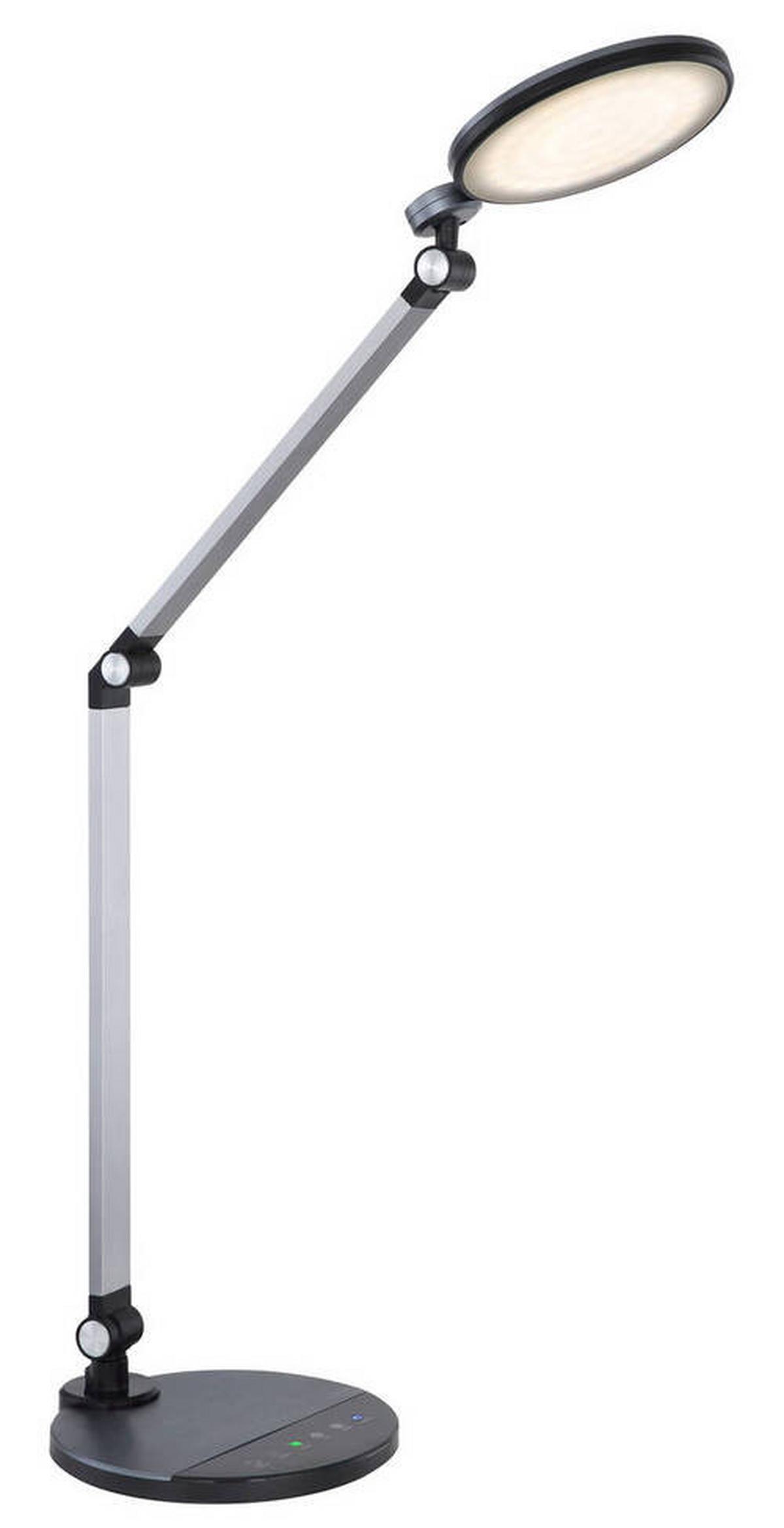 Namizna Led-svetilka Konsti, S Sijalko - črna/barve aluminija, Basics, kovina/umetna masa (50/19,2/90,5cm) - Globo