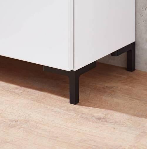 ZESTAW NÓG DIANA - czarny, Modern, tworzywo sztuczne (12/9/12cm) - Voleo