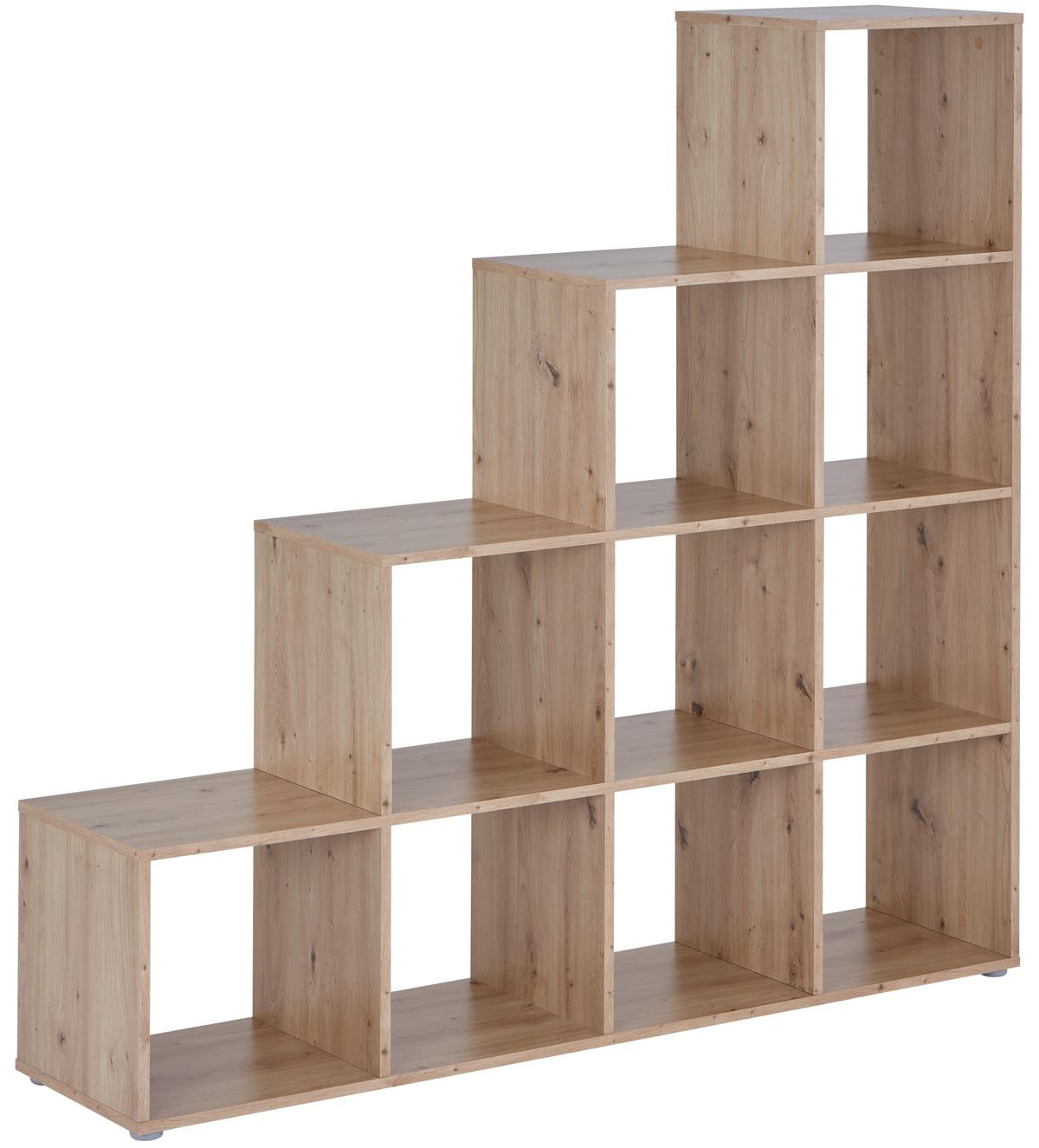 Separator de cameră PISA 4 - culoare lemn stejar, Modern, material pe bază de lemn (149/148/35cm) - Modern Living
