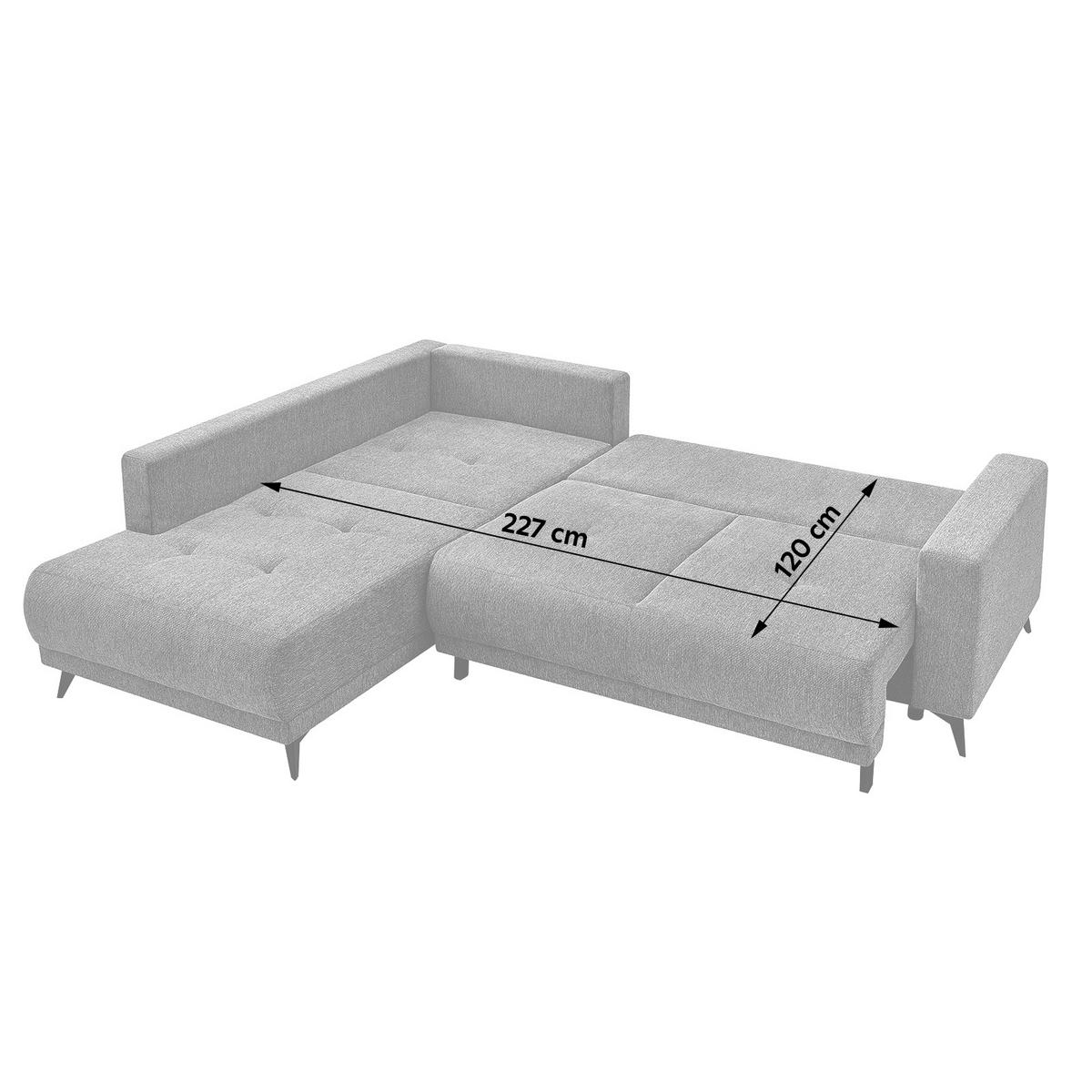 Kutna Garnitura Texas - svijetlo smeđa/crna, Konvencionalno, drvo (203/259cm)