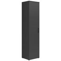 Schrank Multistauraum Graphitfarben - Graphitfarben/Schwarz, MODERN, Holzwerkstoff/Kunststoff (45/195/40cm) - Mömax