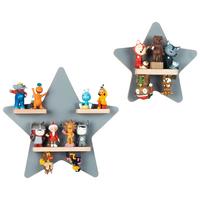 KINDERREGAL BOARTI - Grau, Modern, Holzwerkstoff (33/33/5cm) - MID.YOU