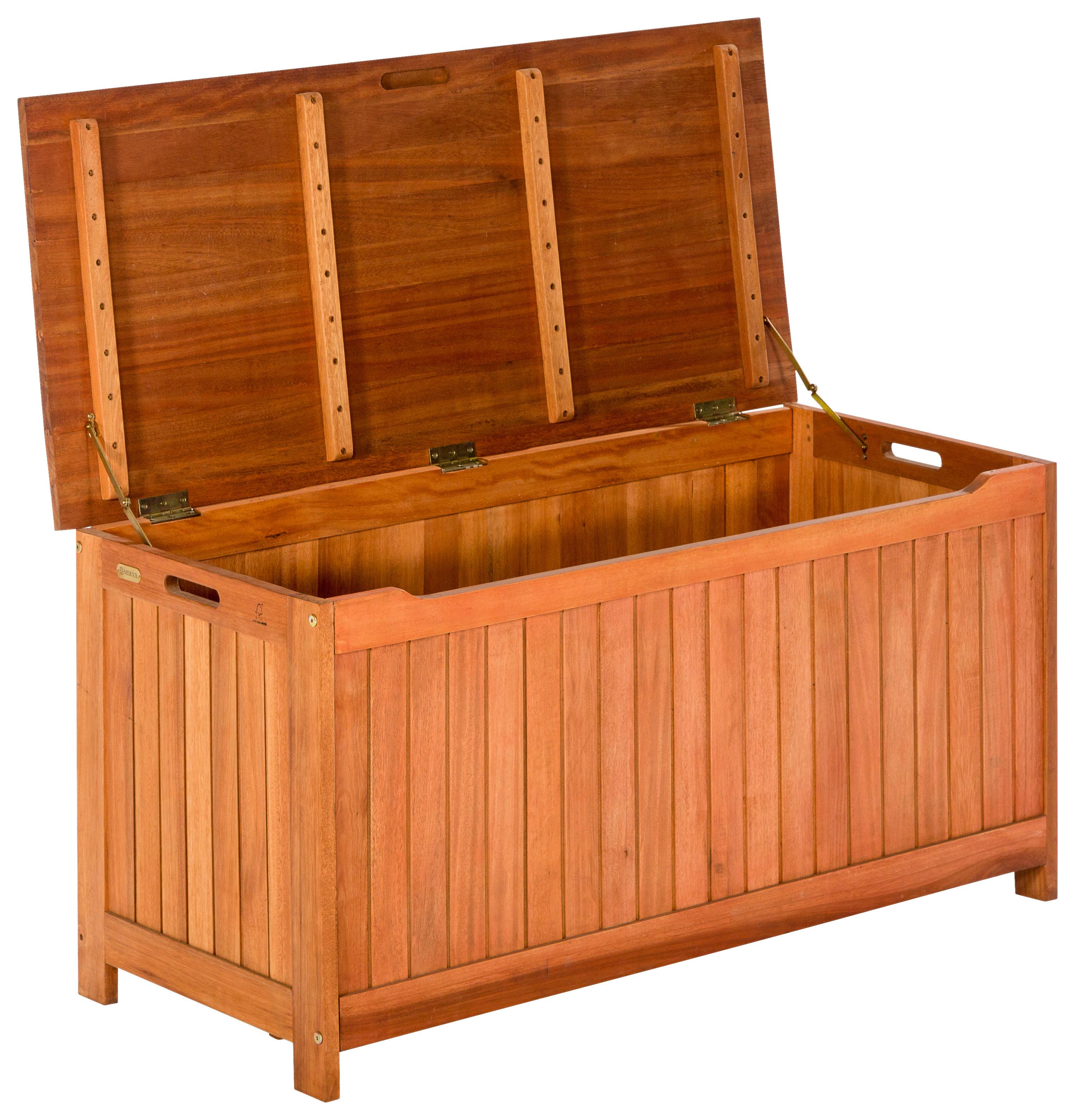 Kissenbox aus Eukalyptus, natur - Naturfarben, KONVENTIONELL, Holz (125/50/51cm) - Gardenson