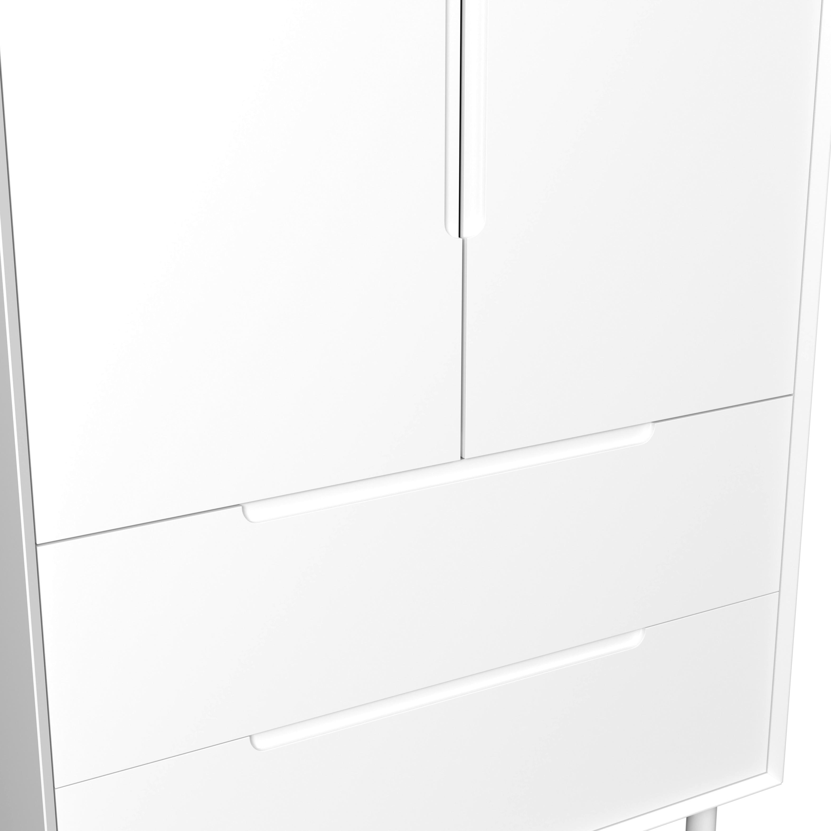 GARDEROB MARLO - vit, Modern, trämaterial/trä (100/223/60cm) - Bessagi Home