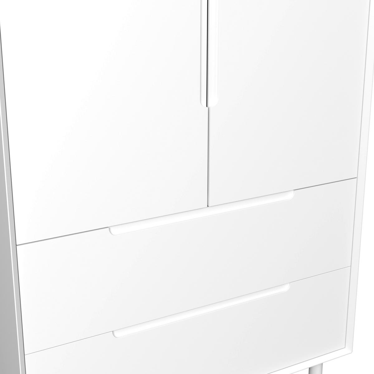 Ruhásszekrény Marlo - fehér, Modern, faalapú anyag/fa (100/223/60cm) - Bessagi Home