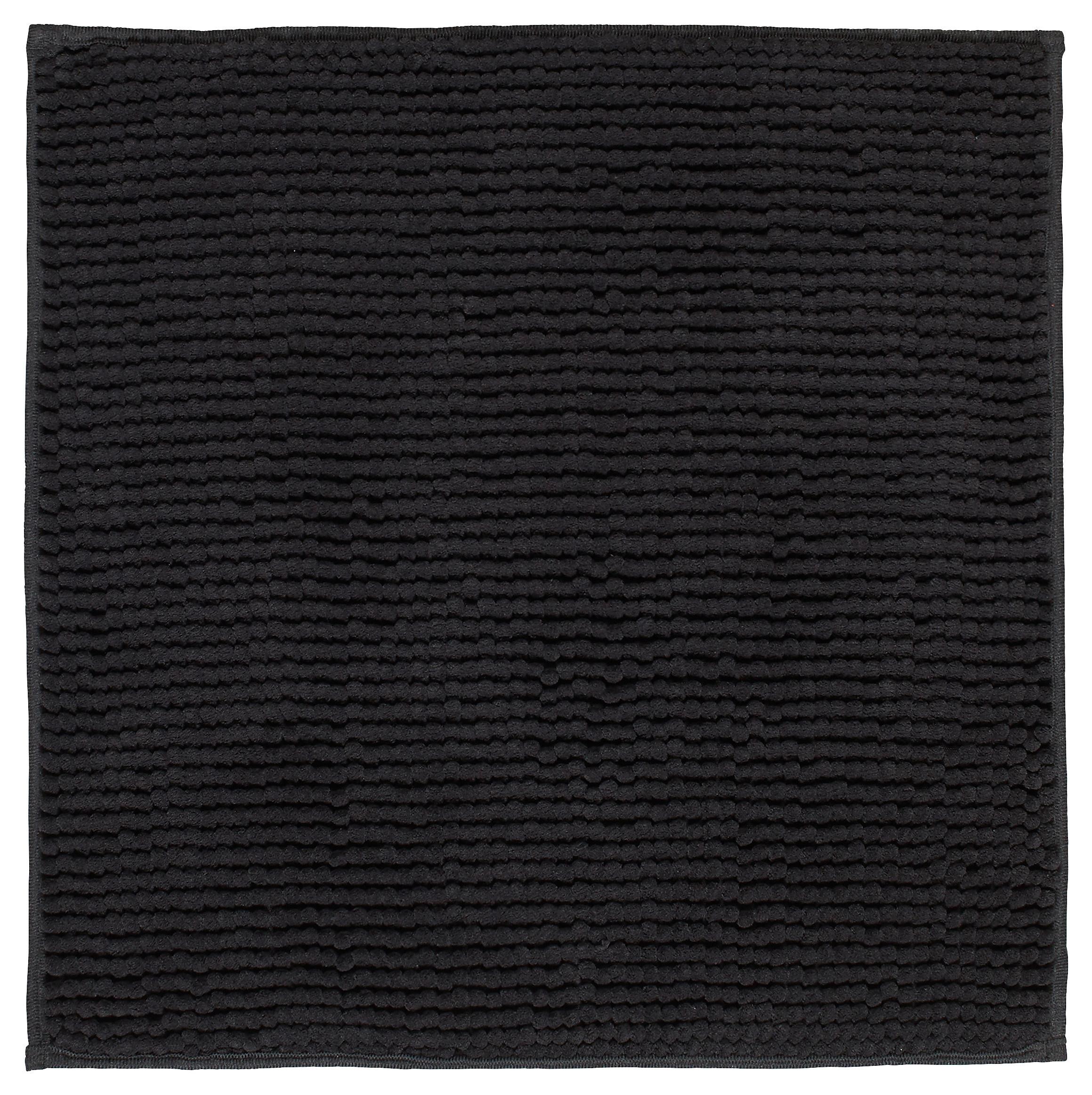 Fürdőszobaszőnyeg Nelly 50/50cm - fekete, textil (50/50cm) - Modern Living