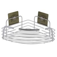Etajeră pentru baie Silvie - argintiu, Basics, metal (24,5/12/31,5cm)