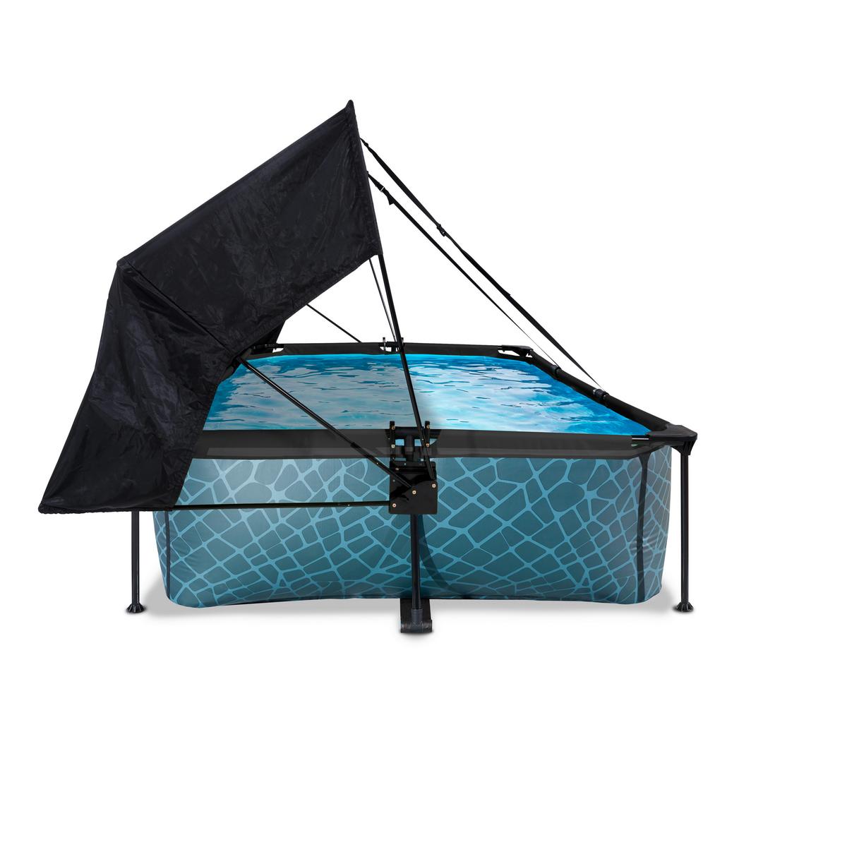 Bazen Exit Stone Pool, 300x200cm - siva, Konvencionalno, umetna masa (300/200/65cm) - EXIT Toys