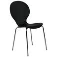 Stol Ria - črna/krom, Konvencionalno, kovina/les (45/86/50cm) - Mömax modern living Stol Ria - črna/krom, Konvencionalno, kovina/les (45/86/50cm) - Mömax modern living
