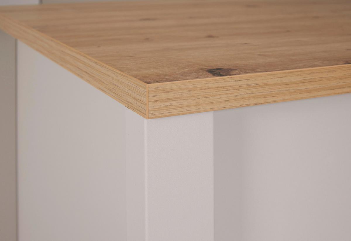 Element Za Ugradbene Uređaje Sardegna - kašmir/srebrne boje, Romantično / ladanjski, drvni materijal/metal (70/167/60cm)