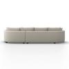 SOFFA NILAS - vit/svart, Modern, metall/trä (322/154cm) - Bessagi Home