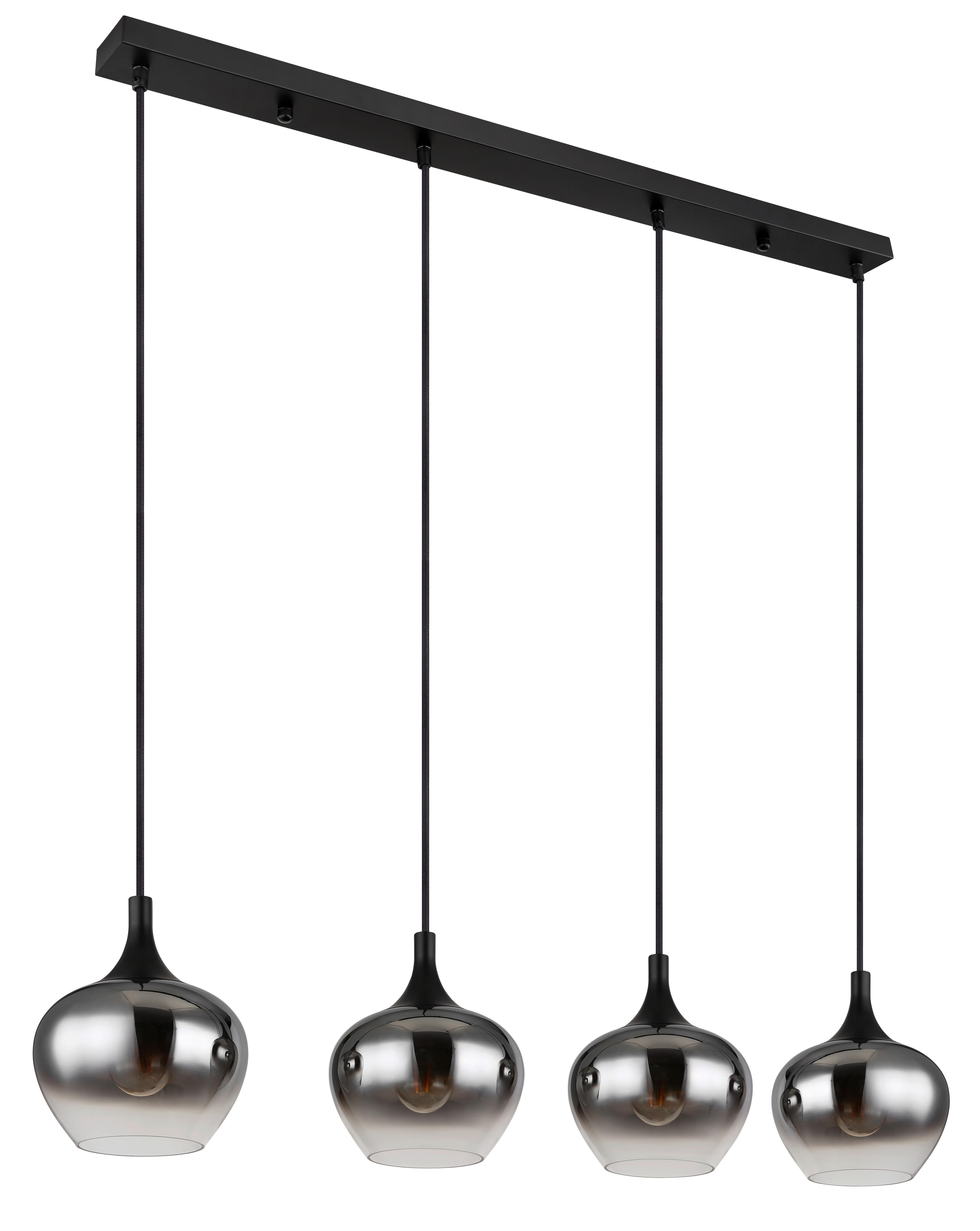 LAMPA WISZĄCA MAJKA - czarny, Design, metal/szkło (100/18/120cm) - Globo