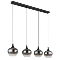 LAMPA WISZĄCA MAJKA - czarny, Design, metal/szkło (100/18/120cm) - Globo